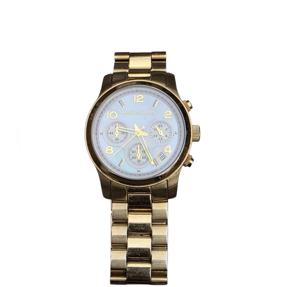 Michael Kors MK 5305 All Stainless Steel Gold Tone Women's Wristwatch OS